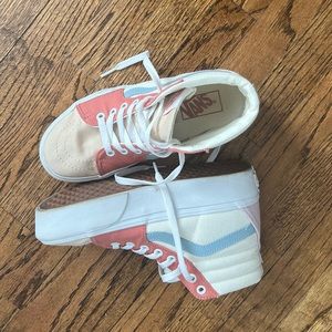 High Top Old Skool Vans - Pastel (Womens sz 6.5; Mens sz 5)